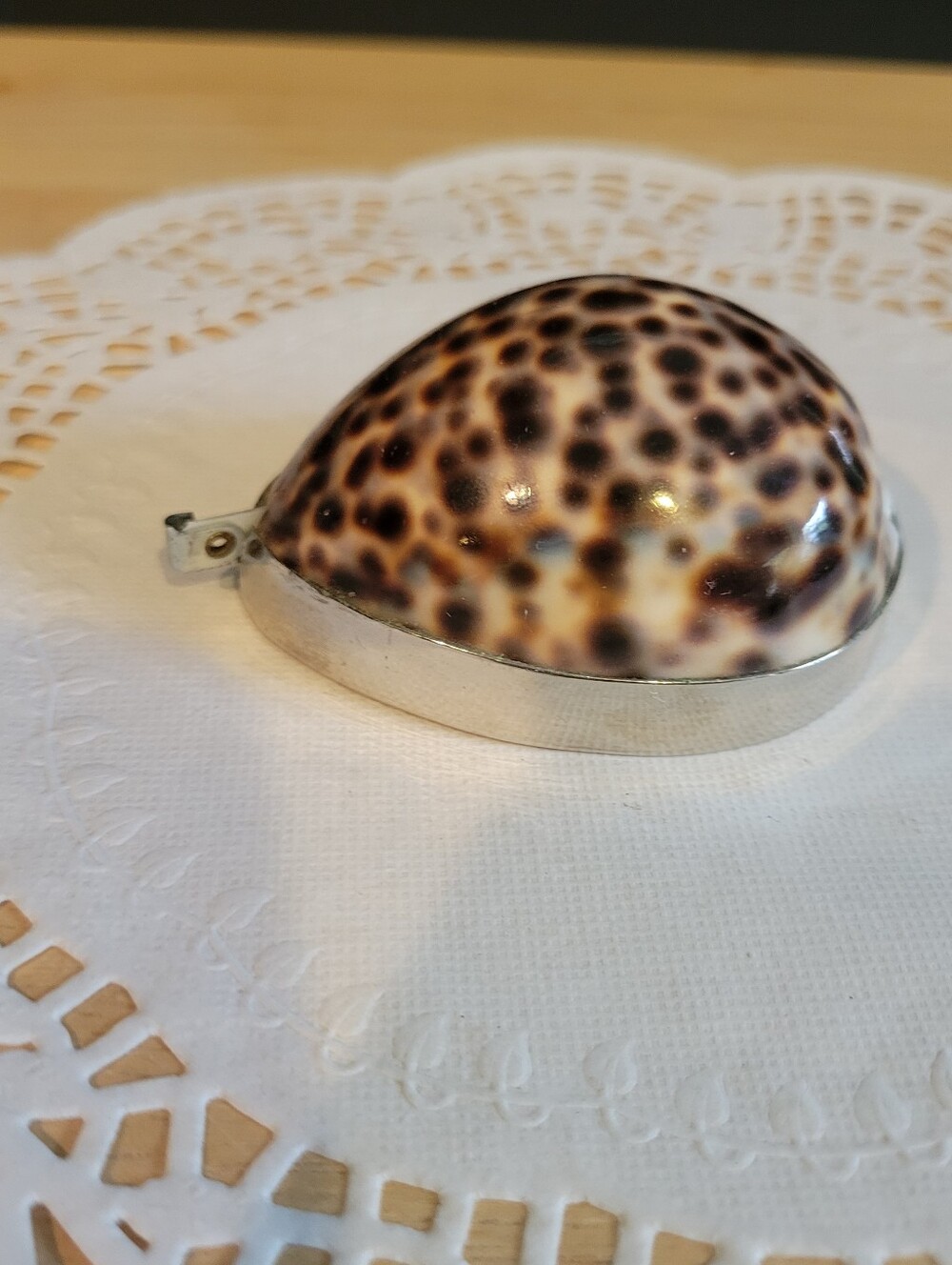 Leopard Print Cowrie Shell Tape Measure Vintage